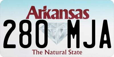 AR license plate 280MJA