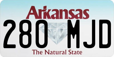 AR license plate 280MJD