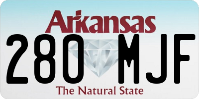 AR license plate 280MJF