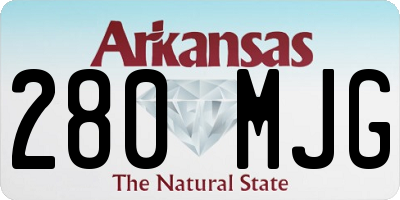 AR license plate 280MJG