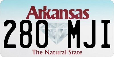 AR license plate 280MJI