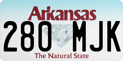 AR license plate 280MJK