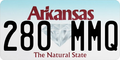 AR license plate 280MMQ