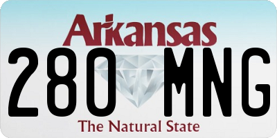 AR license plate 280MNG