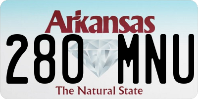 AR license plate 280MNU