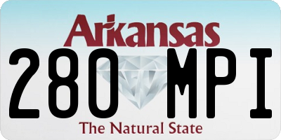 AR license plate 280MPI