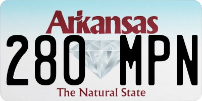 AR license plate 280MPN
