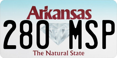 AR license plate 280MSP