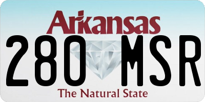 AR license plate 280MSR