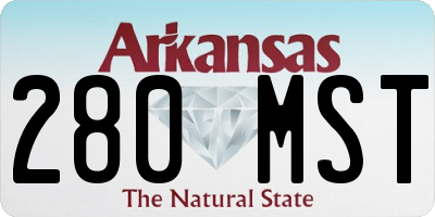 AR license plate 280MST
