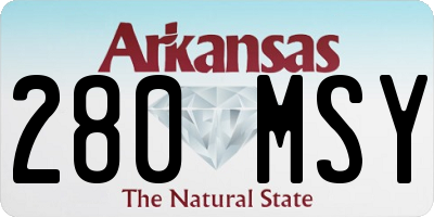 AR license plate 280MSY