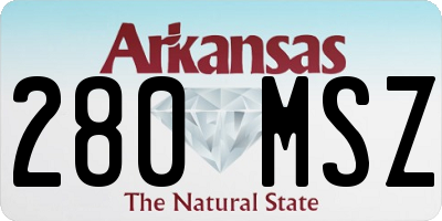 AR license plate 280MSZ