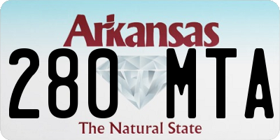 AR license plate 280MTA