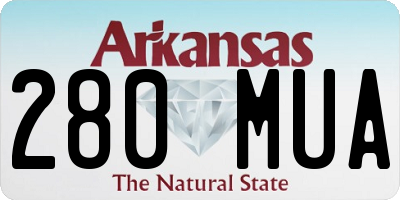 AR license plate 280MUA