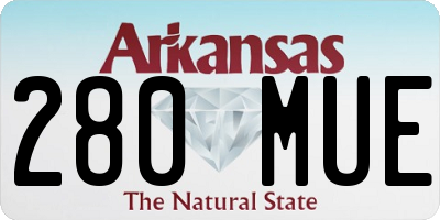 AR license plate 280MUE