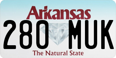 AR license plate 280MUK