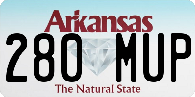 AR license plate 280MUP