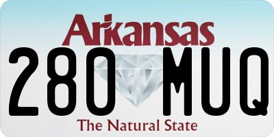AR license plate 280MUQ