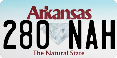 AR license plate 280NAH