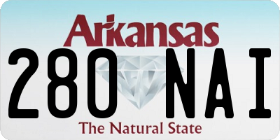 AR license plate 280NAI