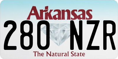 AR license plate 280NZR