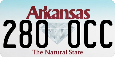 AR license plate 280OCC
