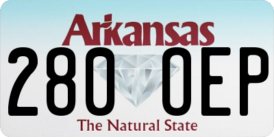 AR license plate 280OEP