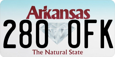 AR license plate 280OFK
