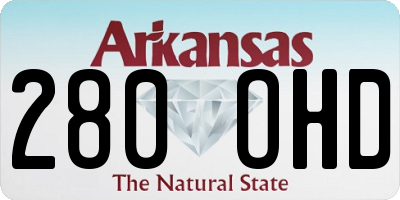 AR license plate 280OHD