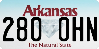 AR license plate 280OHN