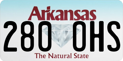 AR license plate 280OHS