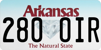AR license plate 280OIR