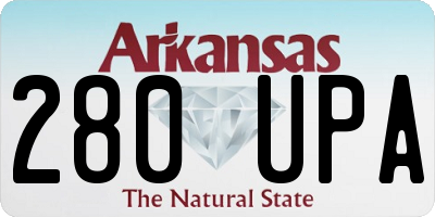 AR license plate 280UPA