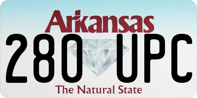 AR license plate 280UPC