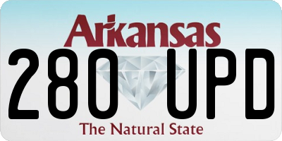 AR license plate 280UPD