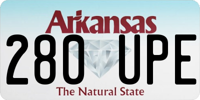 AR license plate 280UPE