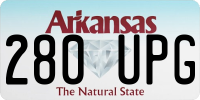 AR license plate 280UPG