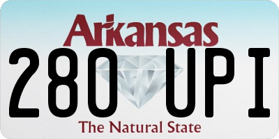 AR license plate 280UPI