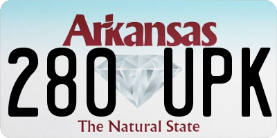 AR license plate 280UPK