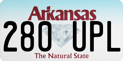 AR license plate 280UPL