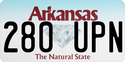AR license plate 280UPN