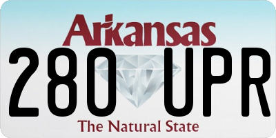 AR license plate 280UPR