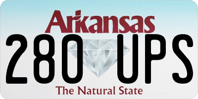 AR license plate 280UPS