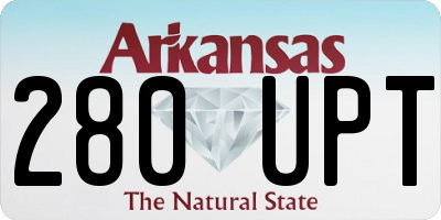 AR license plate 280UPT