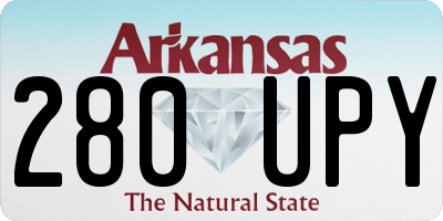 AR license plate 280UPY