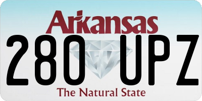 AR license plate 280UPZ