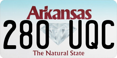 AR license plate 280UQC
