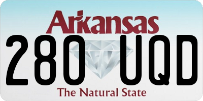 AR license plate 280UQD