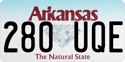 AR license plate 280UQE