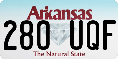 AR license plate 280UQF